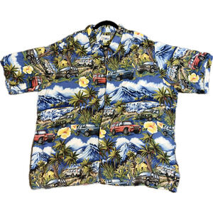 Vtg Reyn Spooner Exclusive Land Rover Adventure Hawaiian Shirt Men’s 2XL